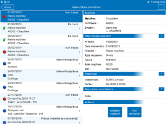 ManageMaint : Magasin des pièces détachées